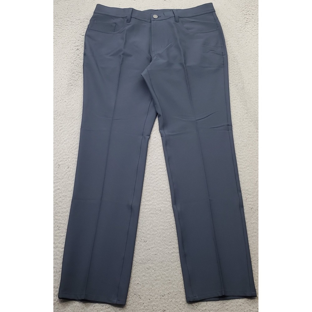 Dunning Golf Chino Pants Mens 34/30 Navy Performance Stretch Quick Dry D7S21P068